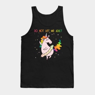 Dancing Unicorn sticker Tank Top